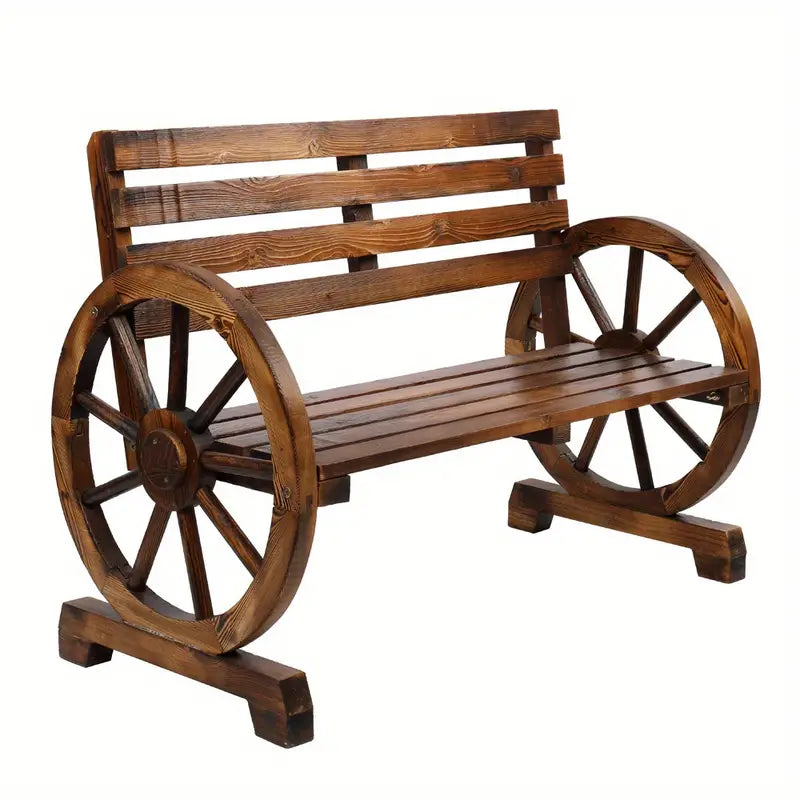 European-Style 41.34inch Mobile Perch - Reclaimed Wood Base & Charred Oak Finish